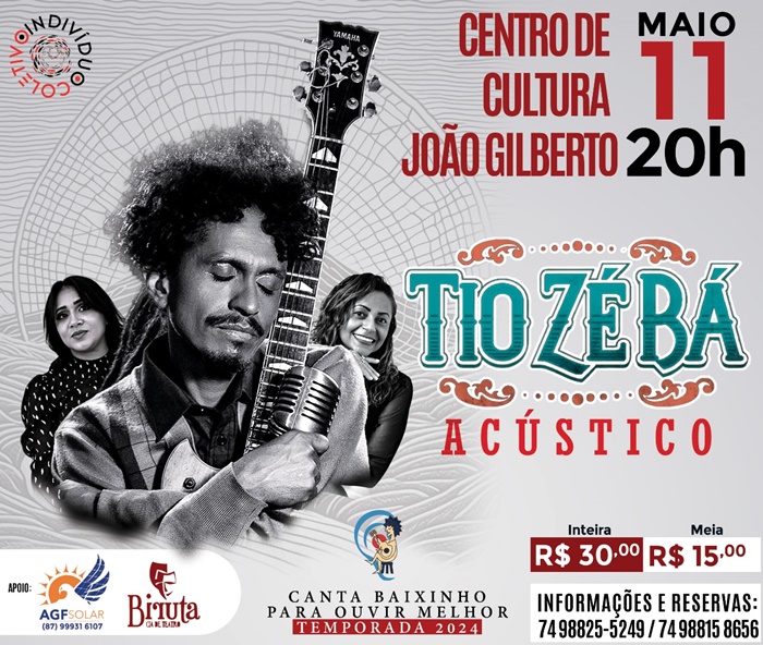 No Dia Nacional do Reggae o "Canta Baixinho para Ouvir Melhor" vai receber o show Tio Zé Bá Acústico